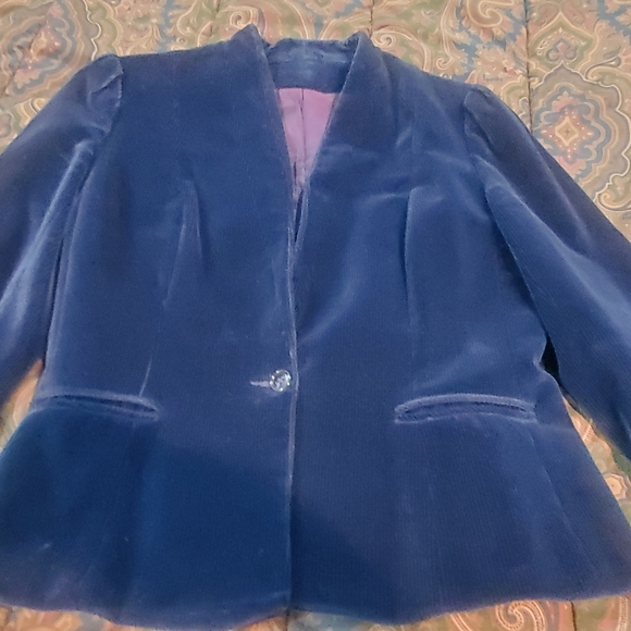 Velvet cord Suit Jacket and Skirts (two-piece) Custom Made - Picture 4 of 4